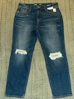 Old Navy Mid-Rise Boyfriend Jeans - Blue Denim